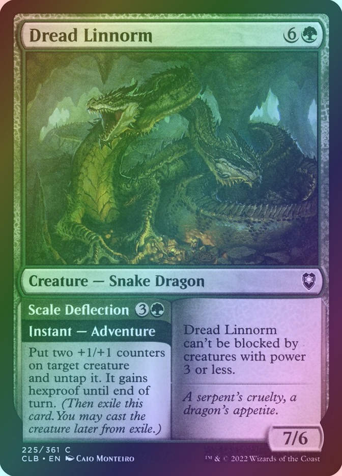 Dread Linnorm // Scale Deflection (CLB) (225) / Foil