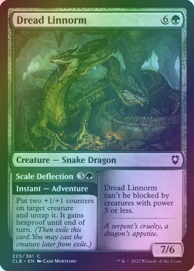 Dread Linnorm // Scale Deflection (CLB) (225) / Foil