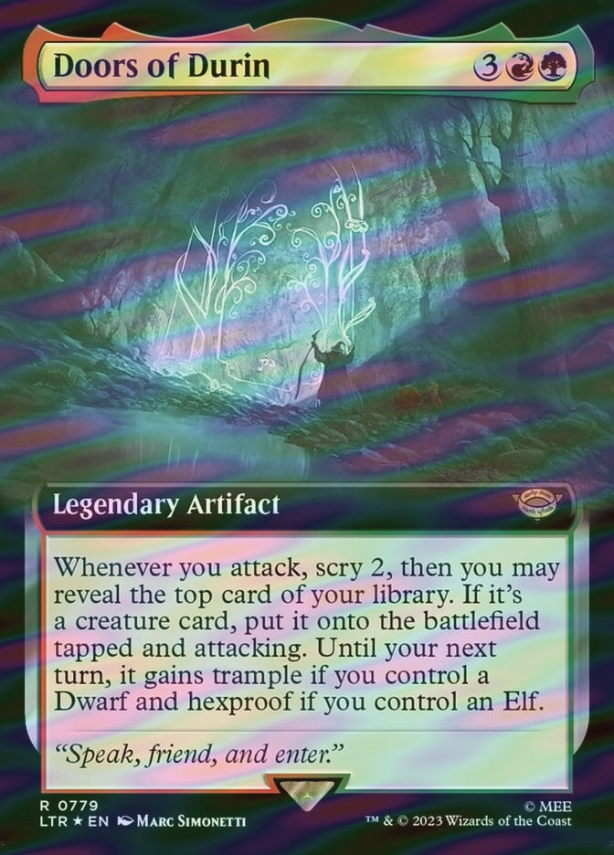 Doors of Durin (LTR) (779) / Extended Art / Surge Foil