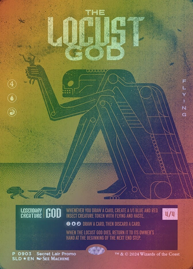 The Locust God (SLD) (903) / Borderless / Foil