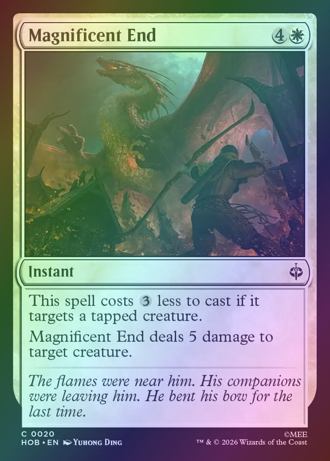 Magnificent End (HOB) (20) / Foil