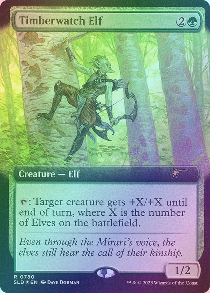 Timberwatch Elf (SLD) (780) / Extended Art / Foil