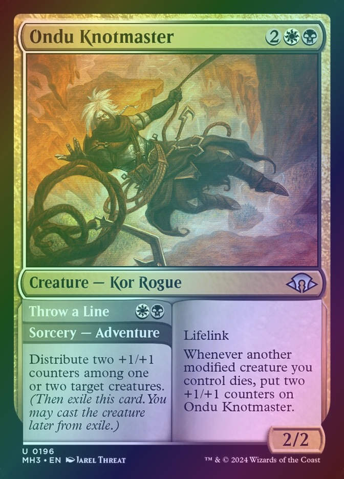 Ondu Knotmaster // Throw a Line (MH3) (196) / Foil