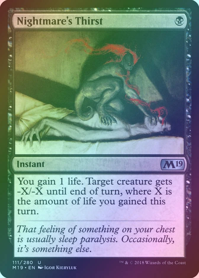 Nightmare's Thirst (M19) (111) / Foil