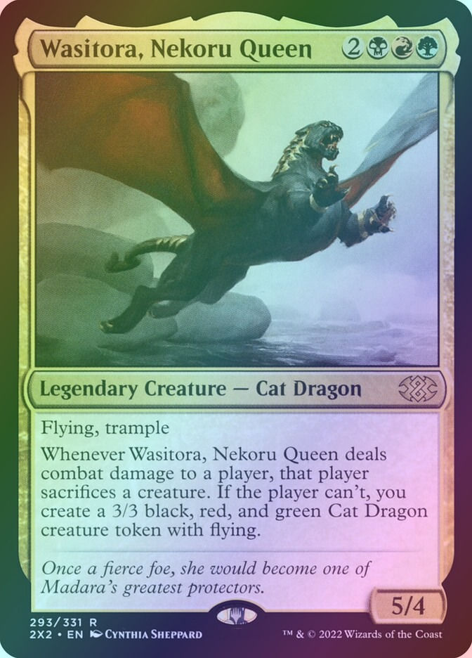 Wasitora, Nekoru Queen (2X2) (293) / Foil