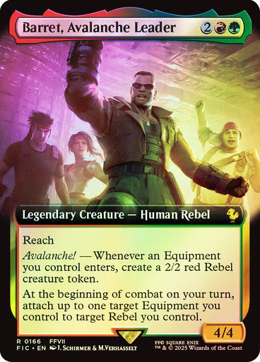 Barret, Avalanche Leader (FIC) (166) / Extended Art / Foil