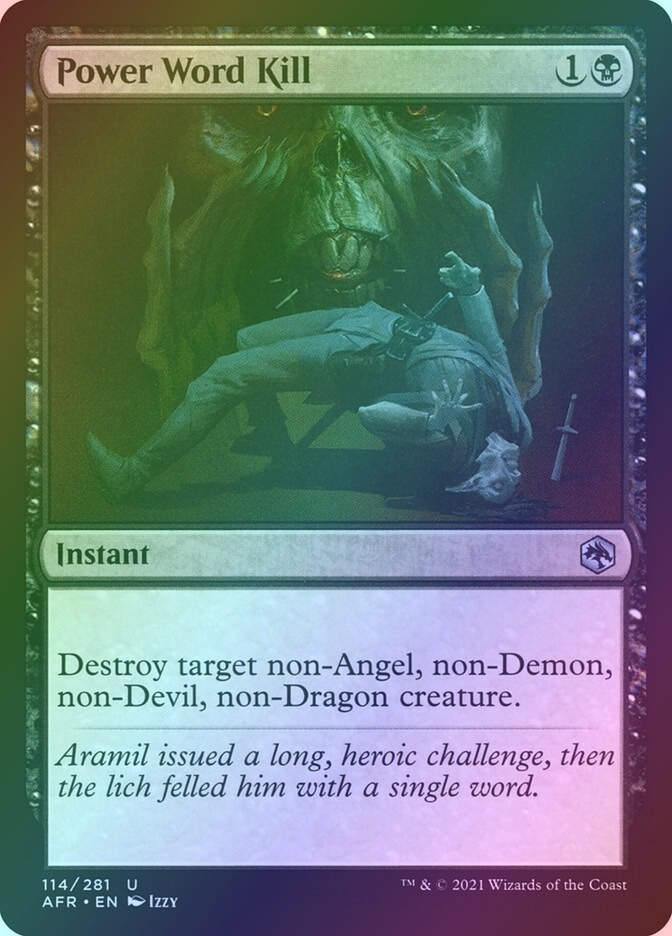Power Word Kill (AFR) (114) / Foil