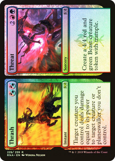 Thrash // Threat (RNA) (229) / Foil