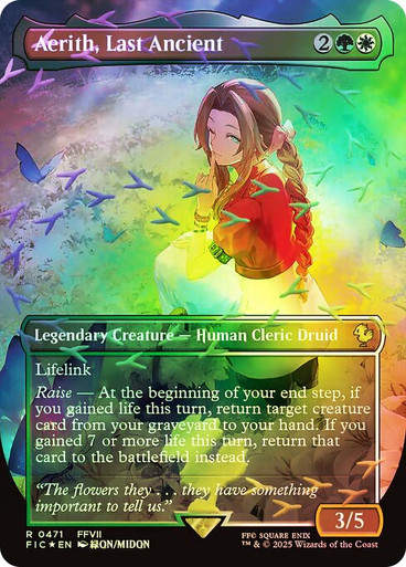 Aerith, Last Ancient (FIC) (471) / Borderless / Foil