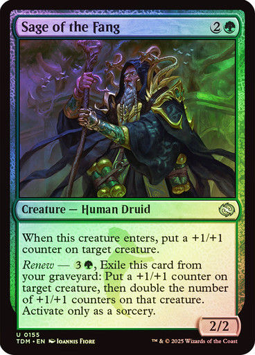 Sage of the Fang (TDM) (155) / Foil