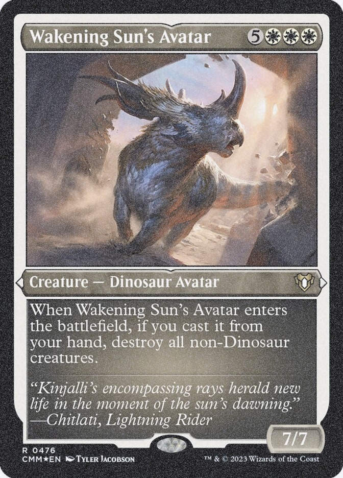 Wakening Sun's Avatar (CMM) (476) / Foil Etched