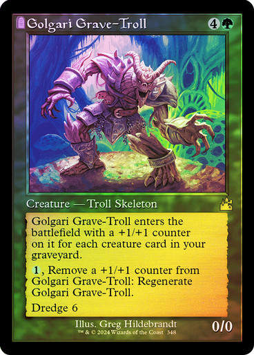 Golgari Grave-Troll (rvr) (348) / Retro / Foil