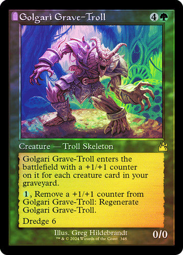 Golgari Grave-Troll (rvr) (348) / Retro / Foil