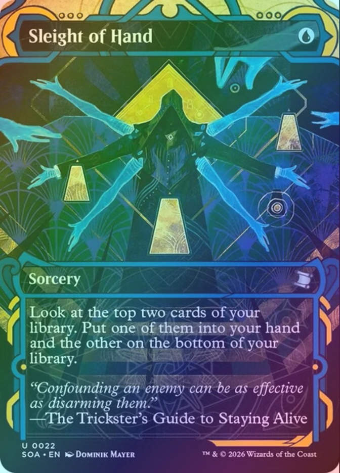 Sleight of Hand (SOA) (22) / Borderless / Showcase / Foil