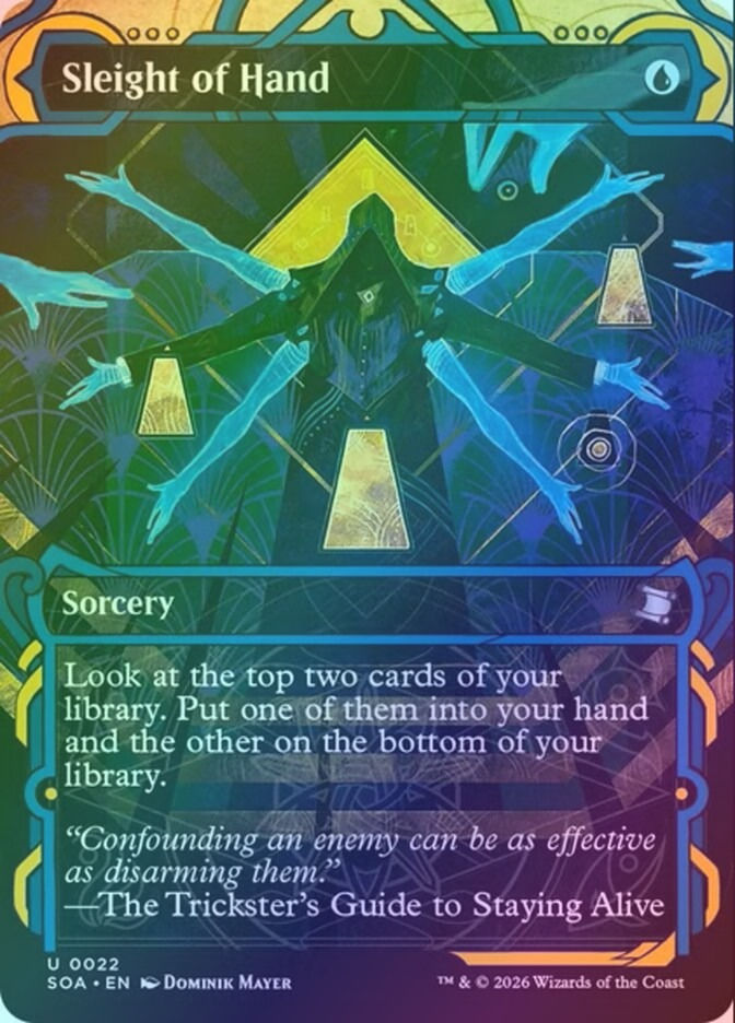 Sleight of Hand (SOA) (22) / Borderless / Showcase / Foil