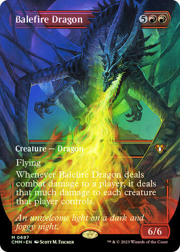 Balefire Dragon (cmm) / Borderless / Foil