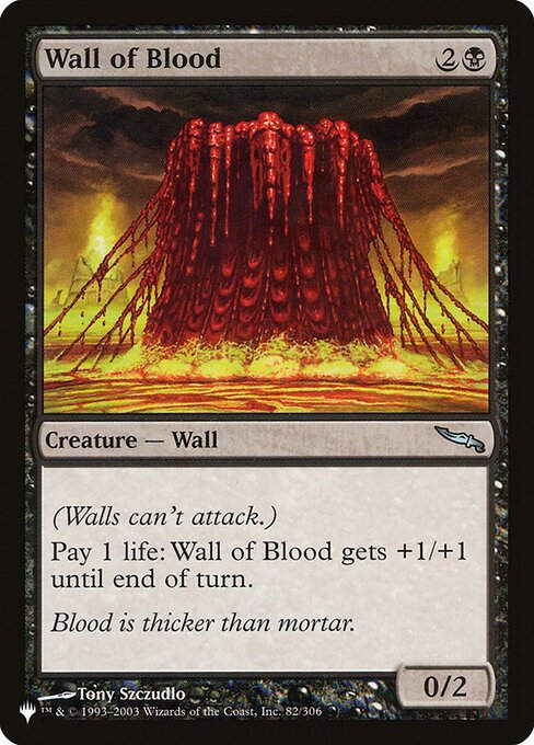 Wall of Blood (PLST) (MRD-82)