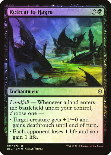 Retreat to Hagra (BFZ) (121) / Foil