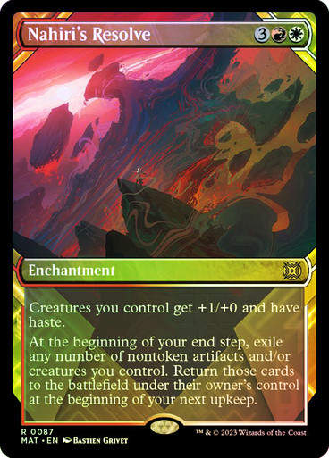 Nahiri's Resolve (MAT) / Showcase / Foil