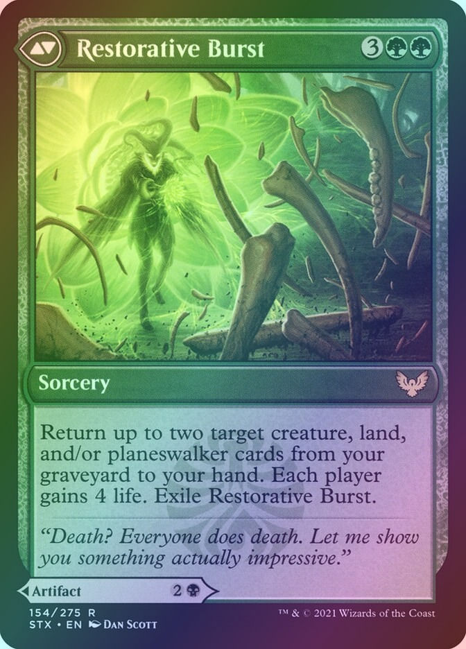 Pestilent Cauldron // Restorative Burst (STX) (154) / Foil — cara 2 de 2