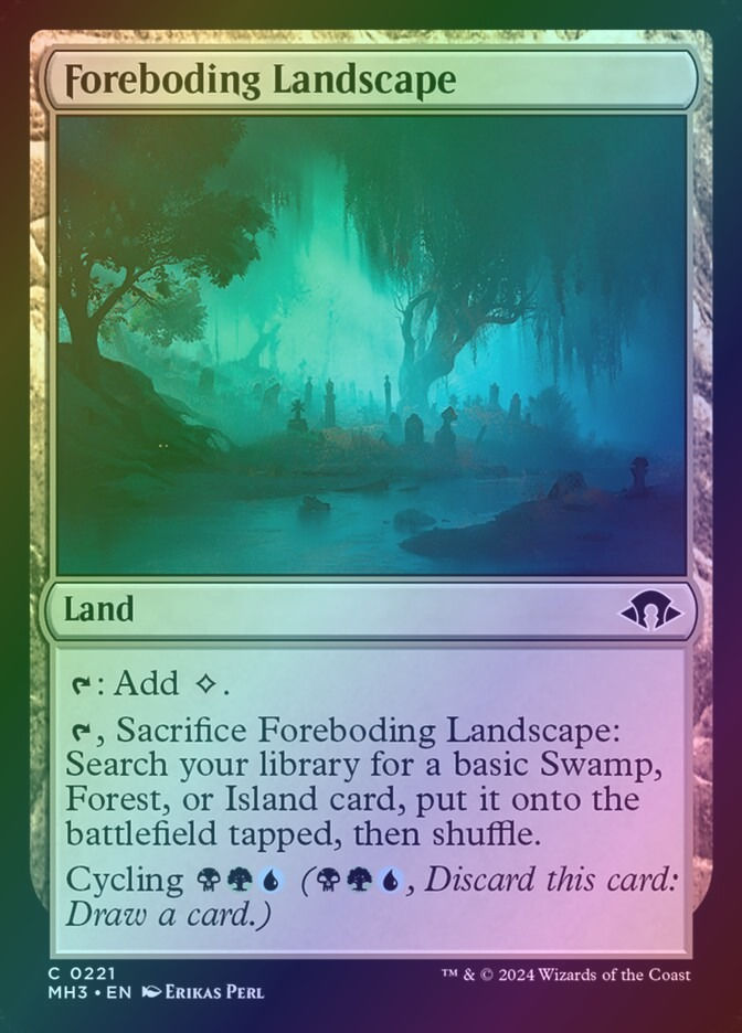 Foreboding Landscape (MH3) (221) / Foil