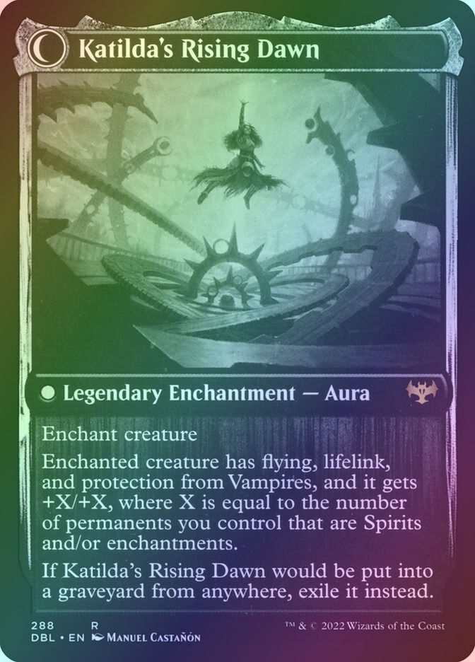 Katilda, Dawnhart Martyr // Katilda's Rising Dawn (DBL) (288) / Foil — cara 2 de 2