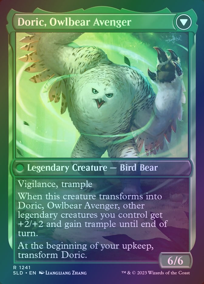 Casal, Lurkwood Pathfinder // Casal, Pathbreaker Owlbear (SLD) (1241) / Foil — cara 2 de 2