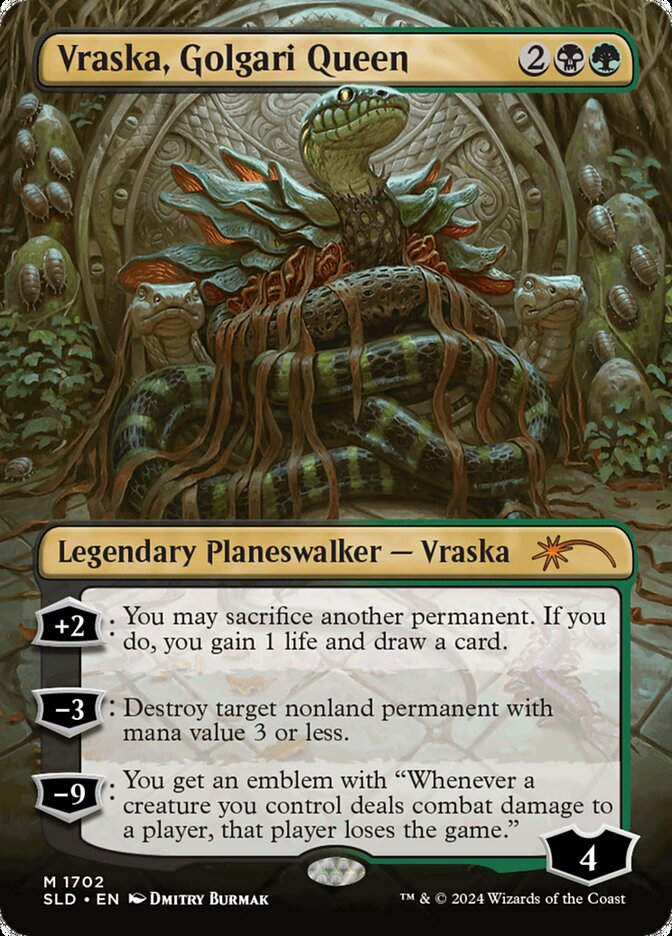 Vraska, Golgari Queen (SLD) (1702) / Borderless