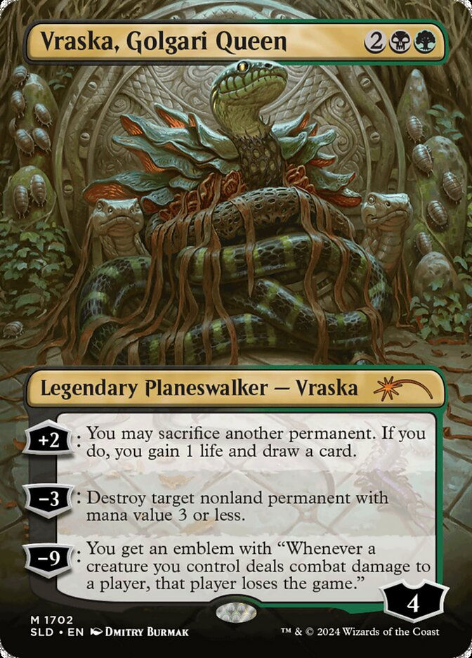 Vraska, Golgari Queen (SLD) (1702) / Borderless