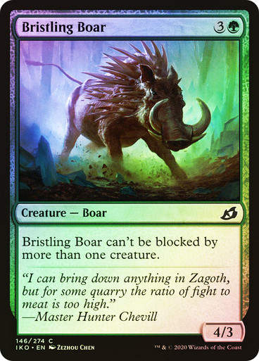 Bristling Boar (IKO) (146) / Foil