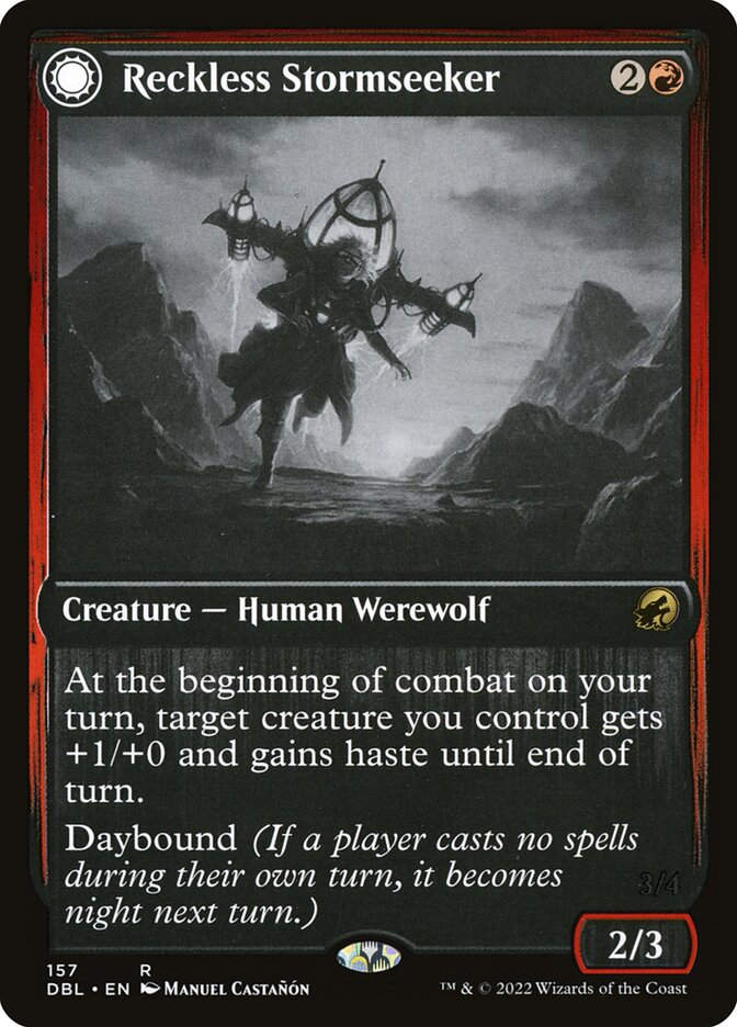 Reckless Stormseeker // Storm-Charged Slasher (DBL) (157)