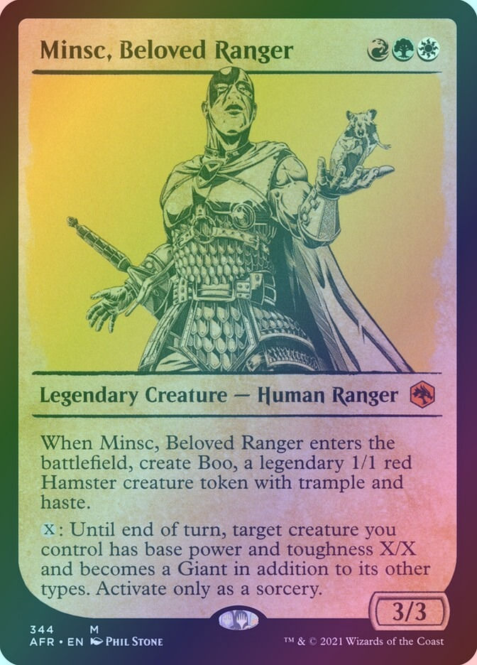 Minsc, Beloved Ranger (AFR) (344) / Showcase / Foil