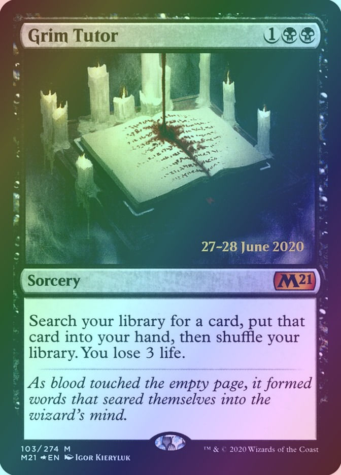 Grim Tutor (PM21) (103s) / Foil