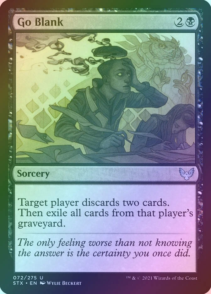 Go Blank (STX) (72) / Foil