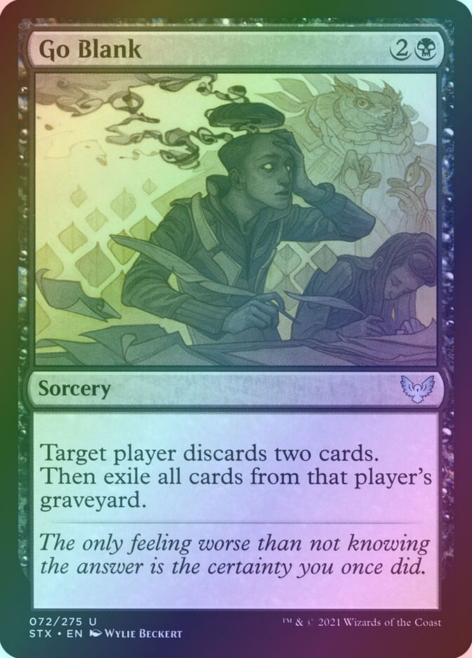 Go Blank (STX) (72) / Foil
