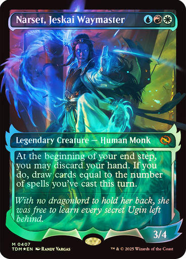Narset, Jeskai Waymaster (TDM) (407) / Foil / Showcase Ghostfire (A) (EN)