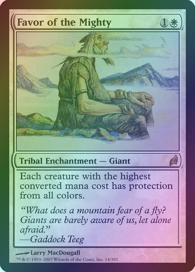 Favor of the Mighty (LRW) (14) / Foil