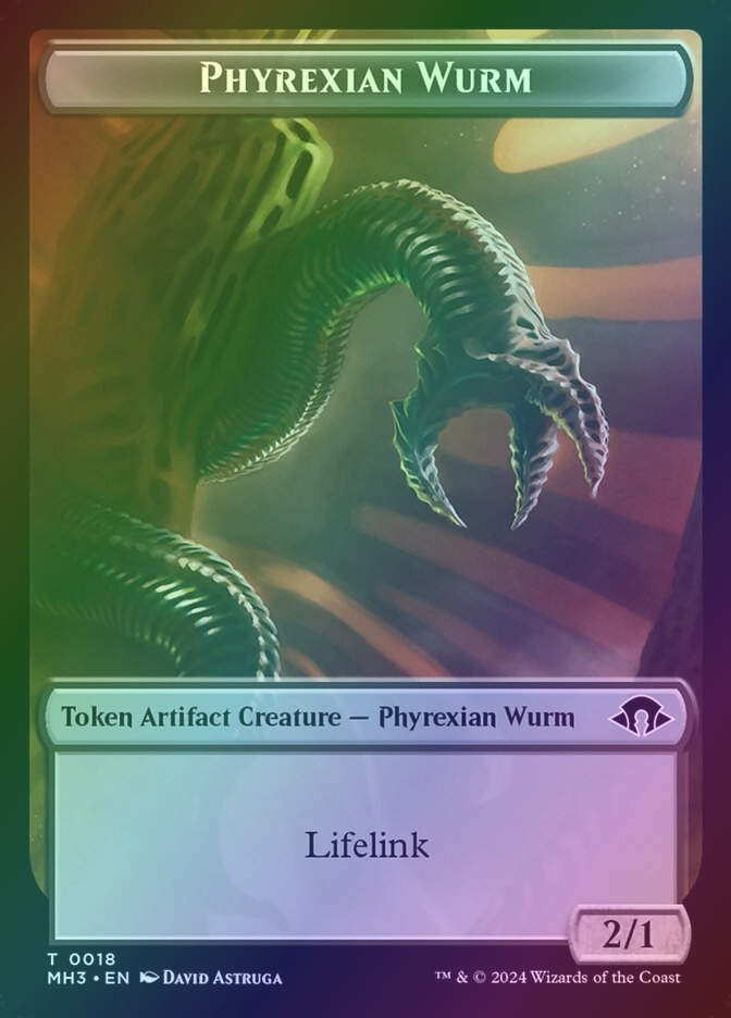 Phyrexian Wurm // Servo (TMH3) (18 // 33) / Foil