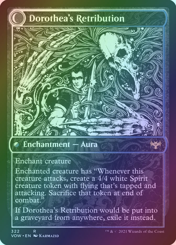 Dorothea, Vengeful Victim // Dorothea's Retribution (VOW) (322) / Foil — cara 2 de 2