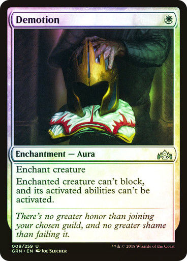 Demotion (GRN) (9) / Foil