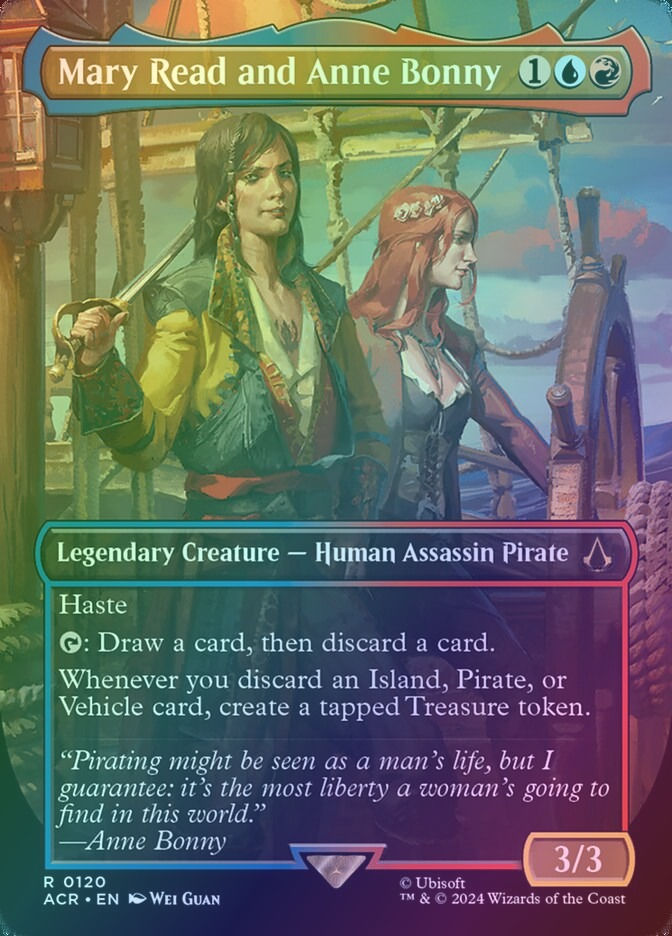 Mary Read and Anne Bonny (ACR) (120) / Borderless / Foil