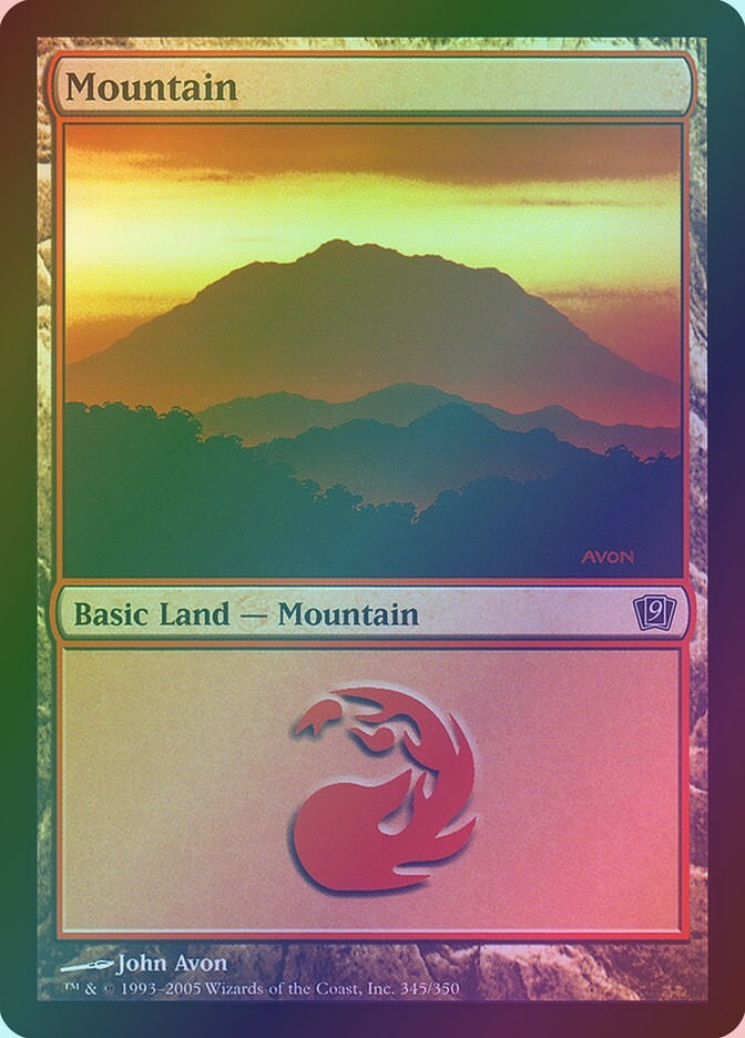 Mountain (9ED) (345★) / Foil