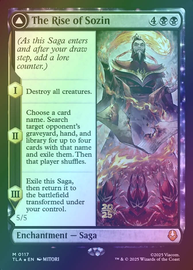 The Rise of Sozin // Fire Lord Sozin (PTLA) (117s) / Foil