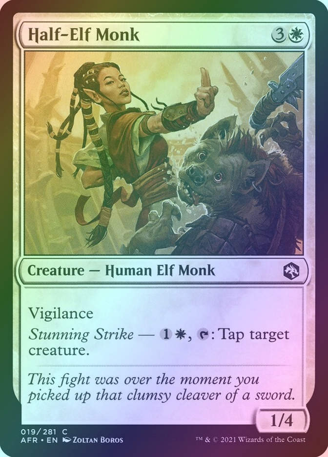 Half-Elf Monk (AFR) (19) / Foil