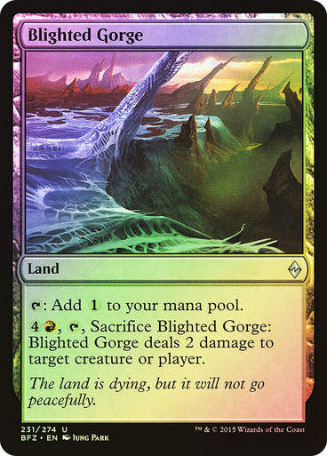 Blighted Gorge (BFZ) (231) / Foil