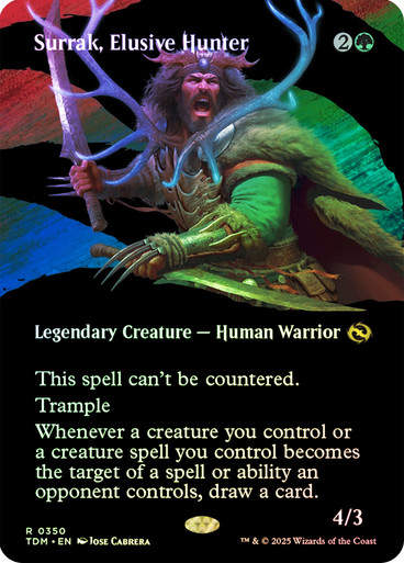 Surrak, Elusive Hunter (TDM) (350) / Foil / Showcase BL