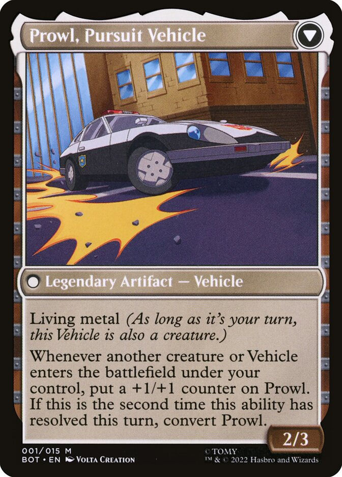 Prowl, Stoic Strategist // Prowl, Pursuit Vehicle (BOT) (1) — cara 2 de 2