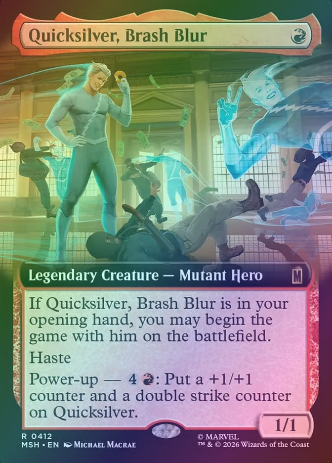 Quicksilver, Brash Blur (MSH) (412) / Extended Art / Foil