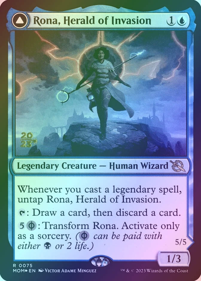 Rona, Herald of Invasion // Rona, Tolarian Obliterator (PMOM) (75s) / Foil