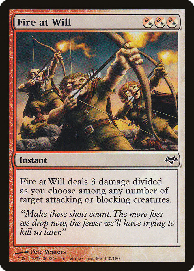 Fire at Will (eve)